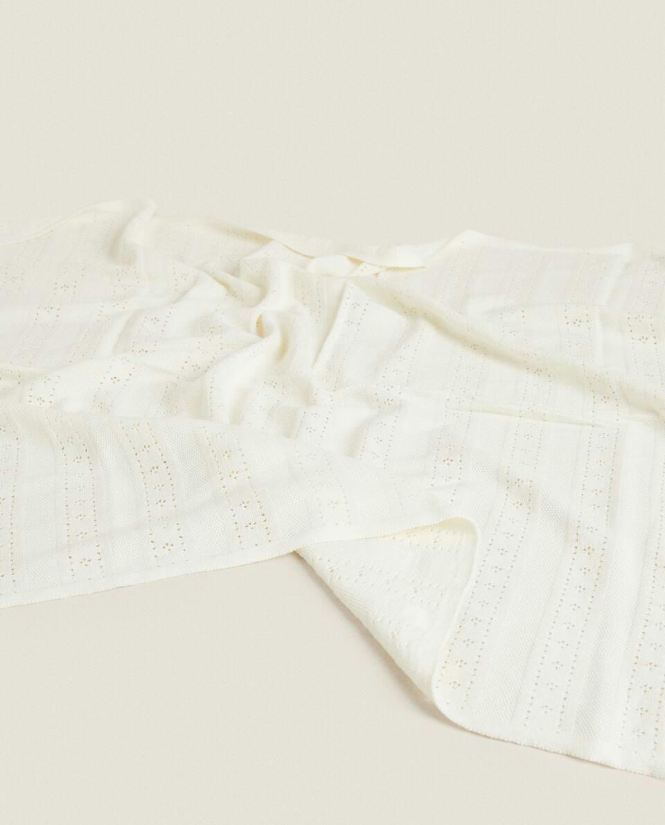 POINTELLE COTTON BLANKET