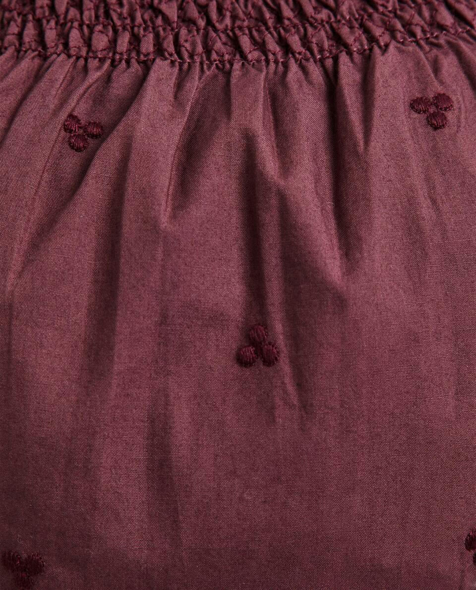 EMBROIDERED POPLIN BABY SHORTS