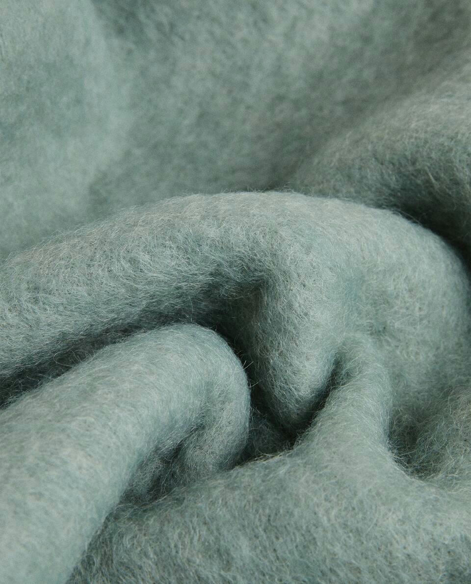 CARDED WOOL BLANKET