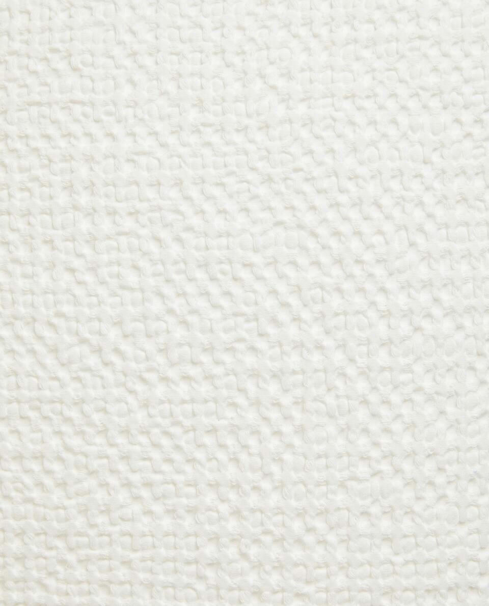 WAFFLE-KNIT CUSHION COVER
