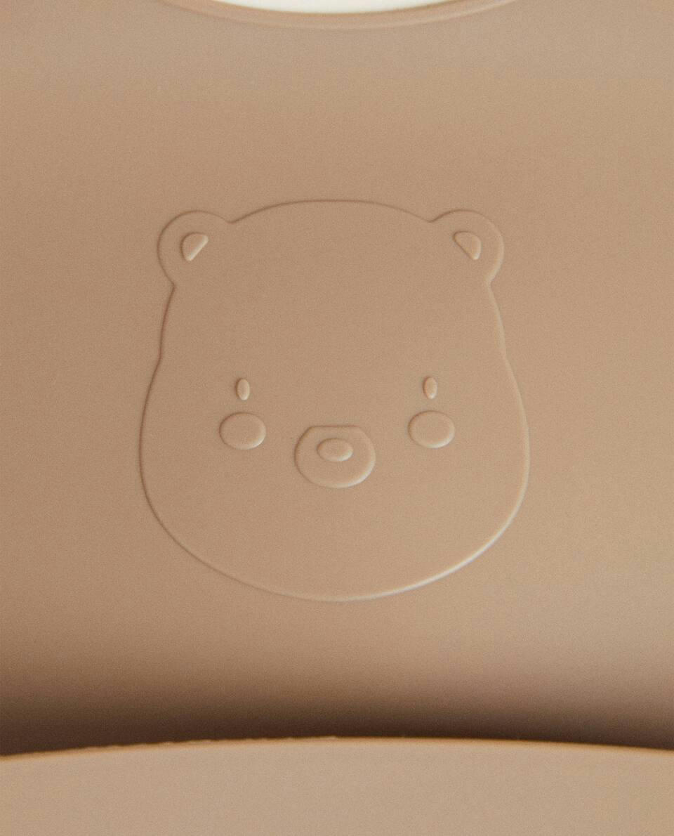 SILICONE BEAR BIB
