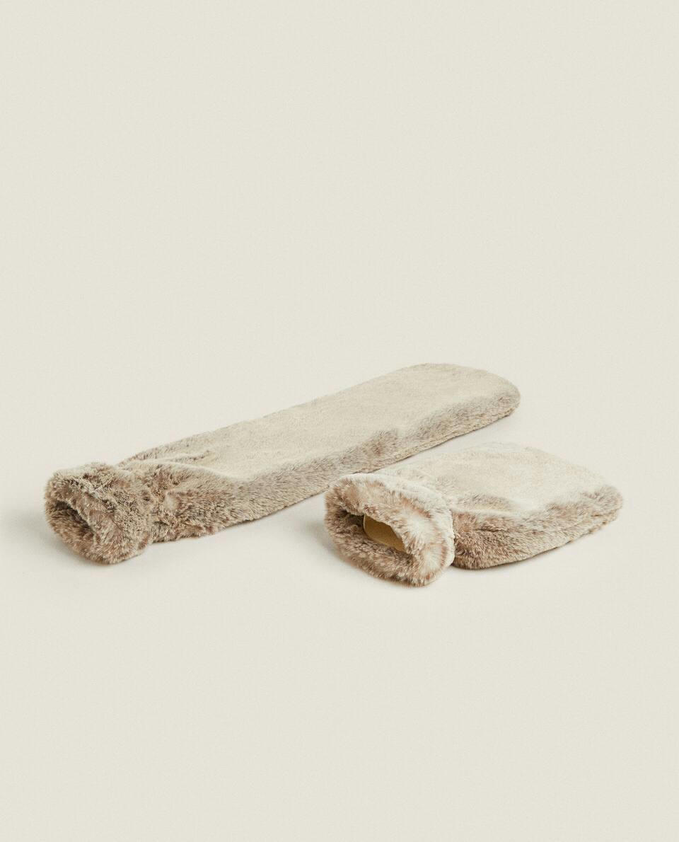 FAUX FUR HOT WATER BOTTLE