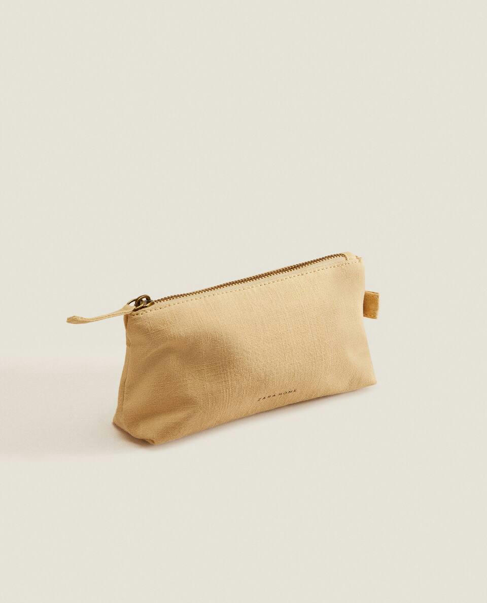 MEDIUM COTTON TOILETRY BAG