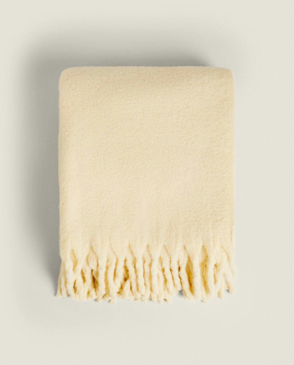 CARDED WOOL BLANKET