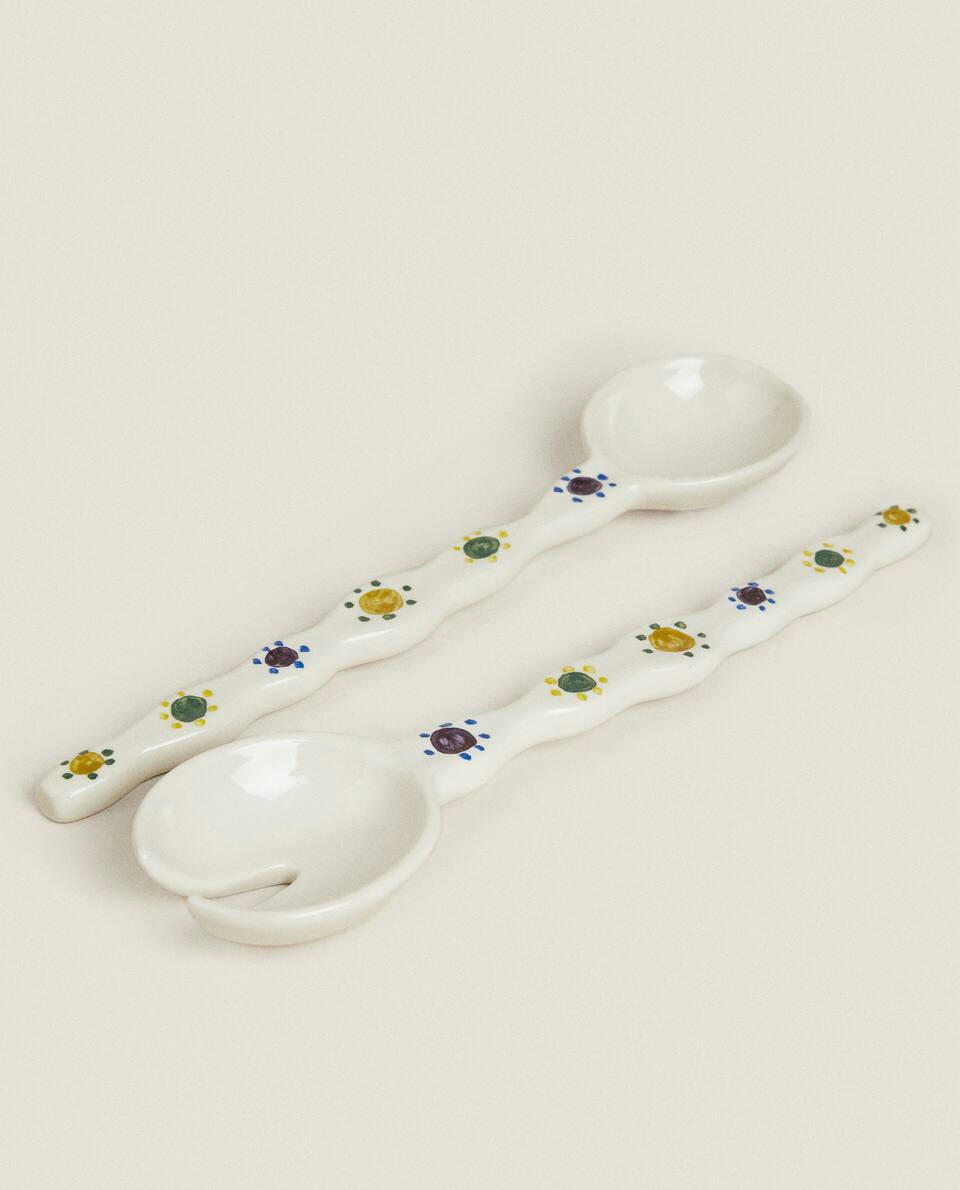 PACK OF SERVERS WITH CORRUGATED HANDLE (SET OF 2)