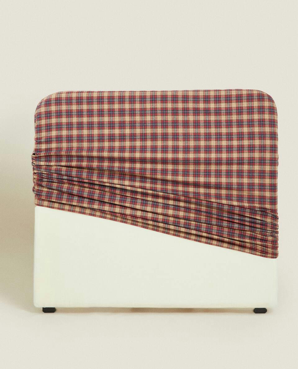 TARTAN HEADBOARD COVER