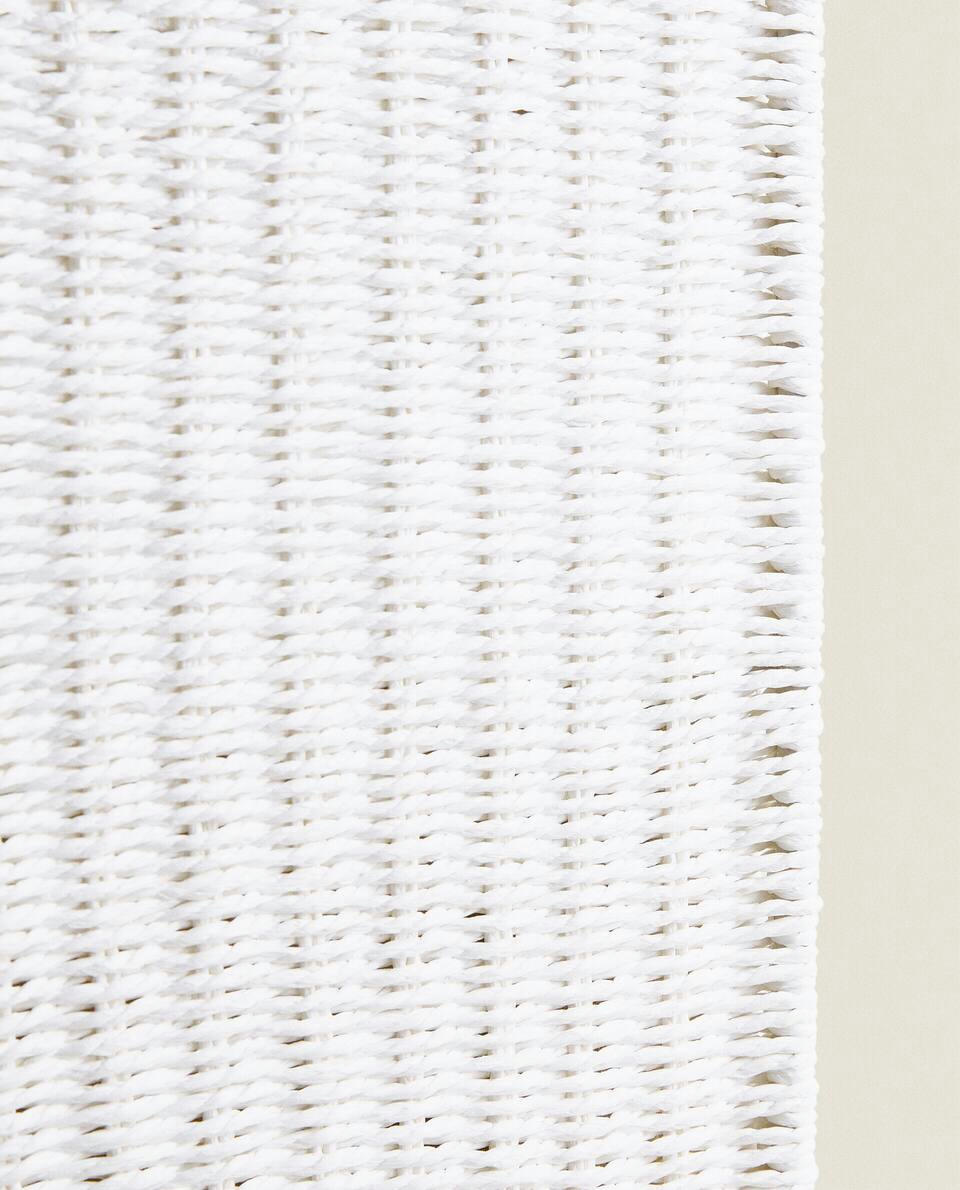 FABRIC-LINED LAUNDRY BASKET