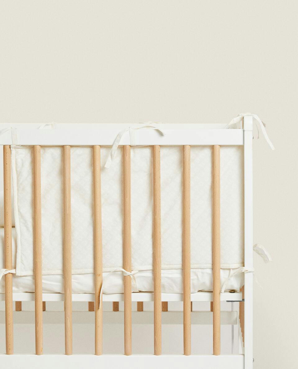 CHILDREN’S FLORAL COT BUMPER COVER