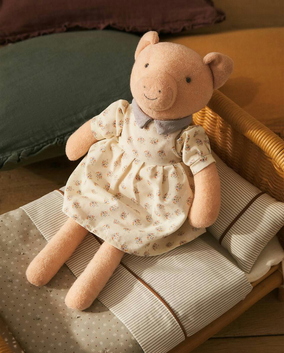 CHILDREN’S PIG IN DRESS SOFT TOY