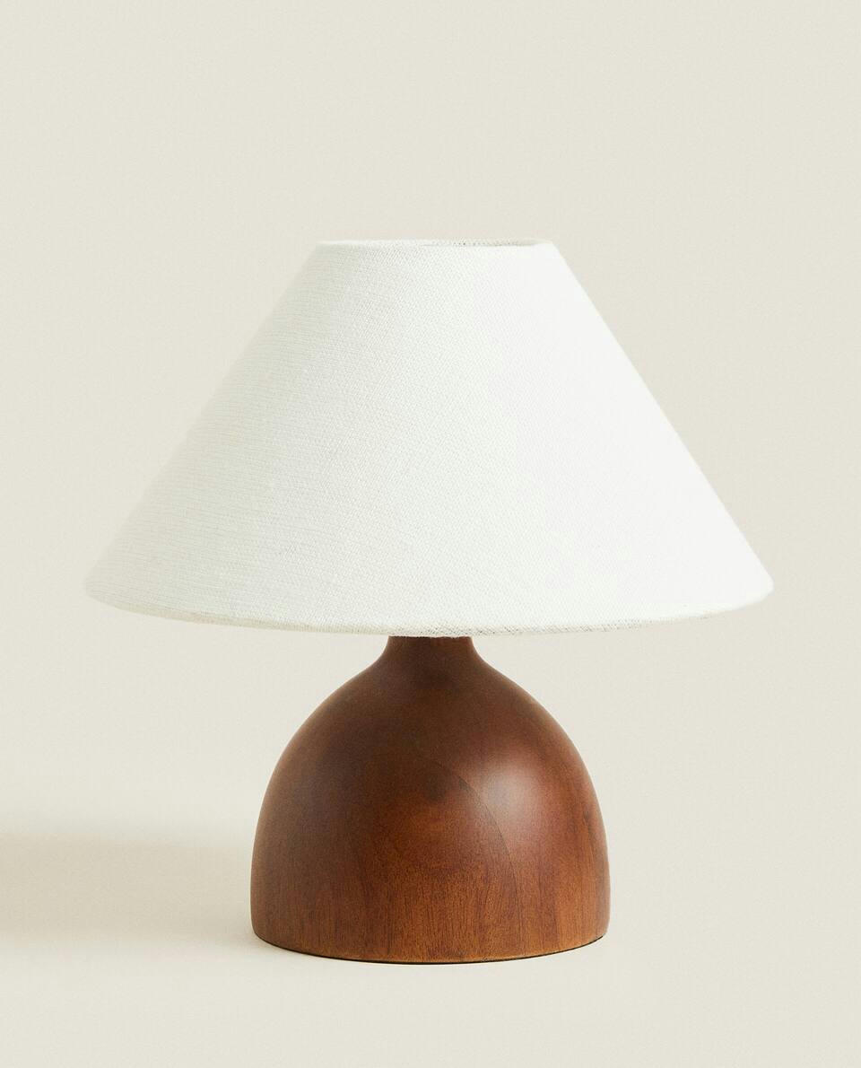 MANGO WOOD TABLE LAMP