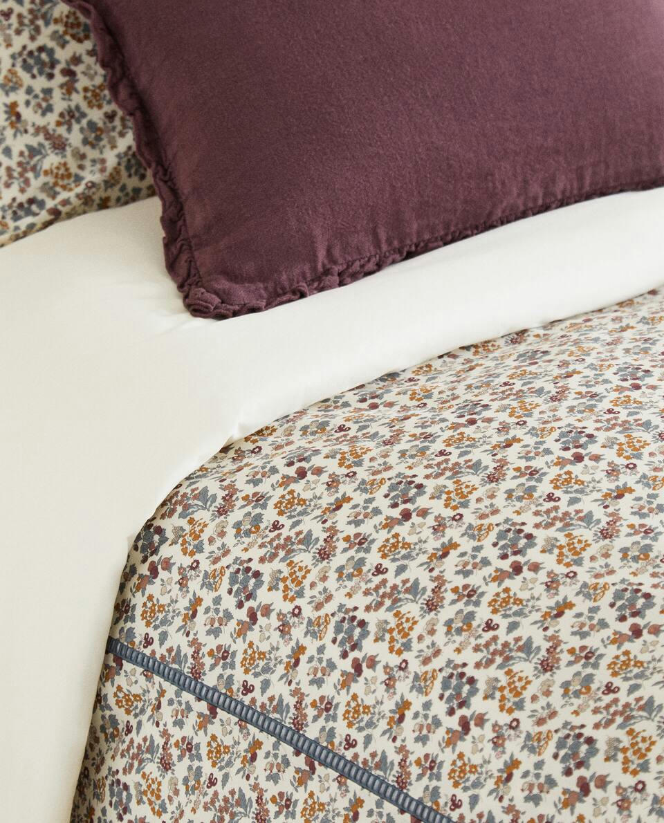 FLORAL PRINT FABRIC CHILDREN’S DUVET COVER