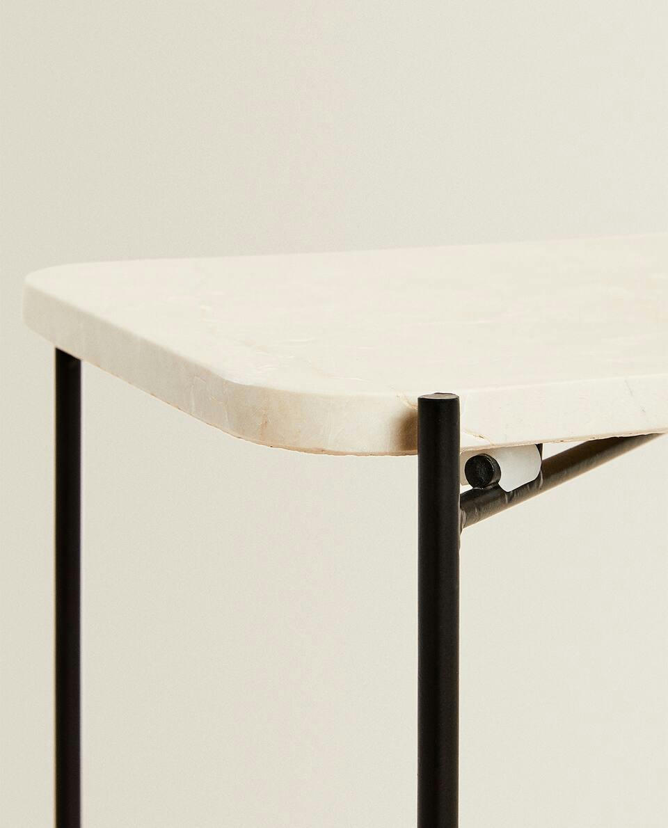 MARBLE SIDE TABLE