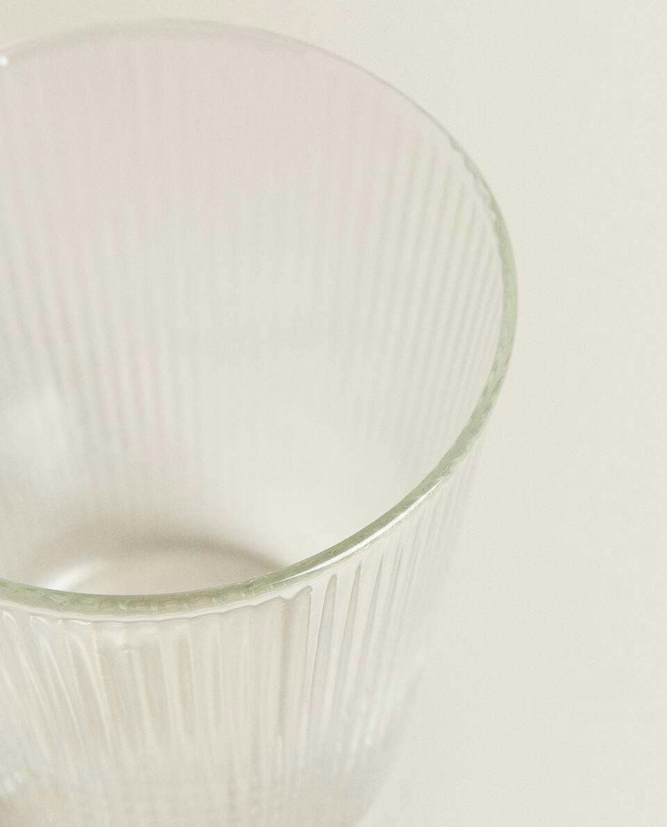 BOROSILICATE GLASS MUG WITH LINES