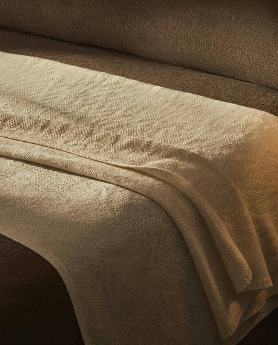 PIQUé WOOL BLANKET