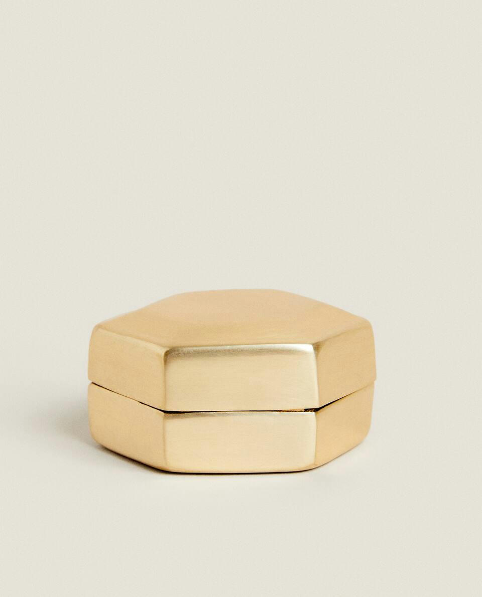 HEXAGONAL BOX WITH LID