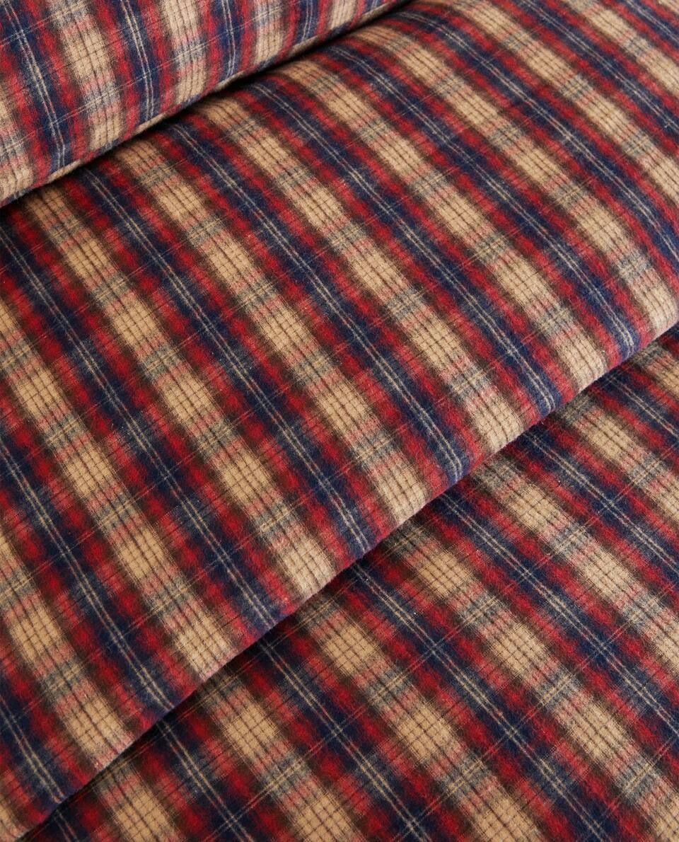 CHECK FLANNEL CHRISTMAS DUVET COVER