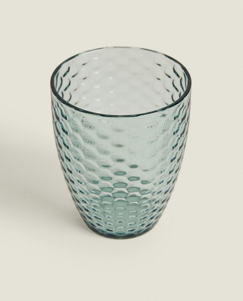 RAISED HONEYCOMB DESIGN TUMBLER