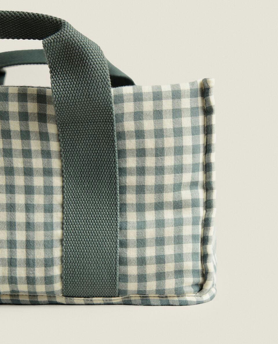 CHILDREN’S CHECK COTTON ORGANISER