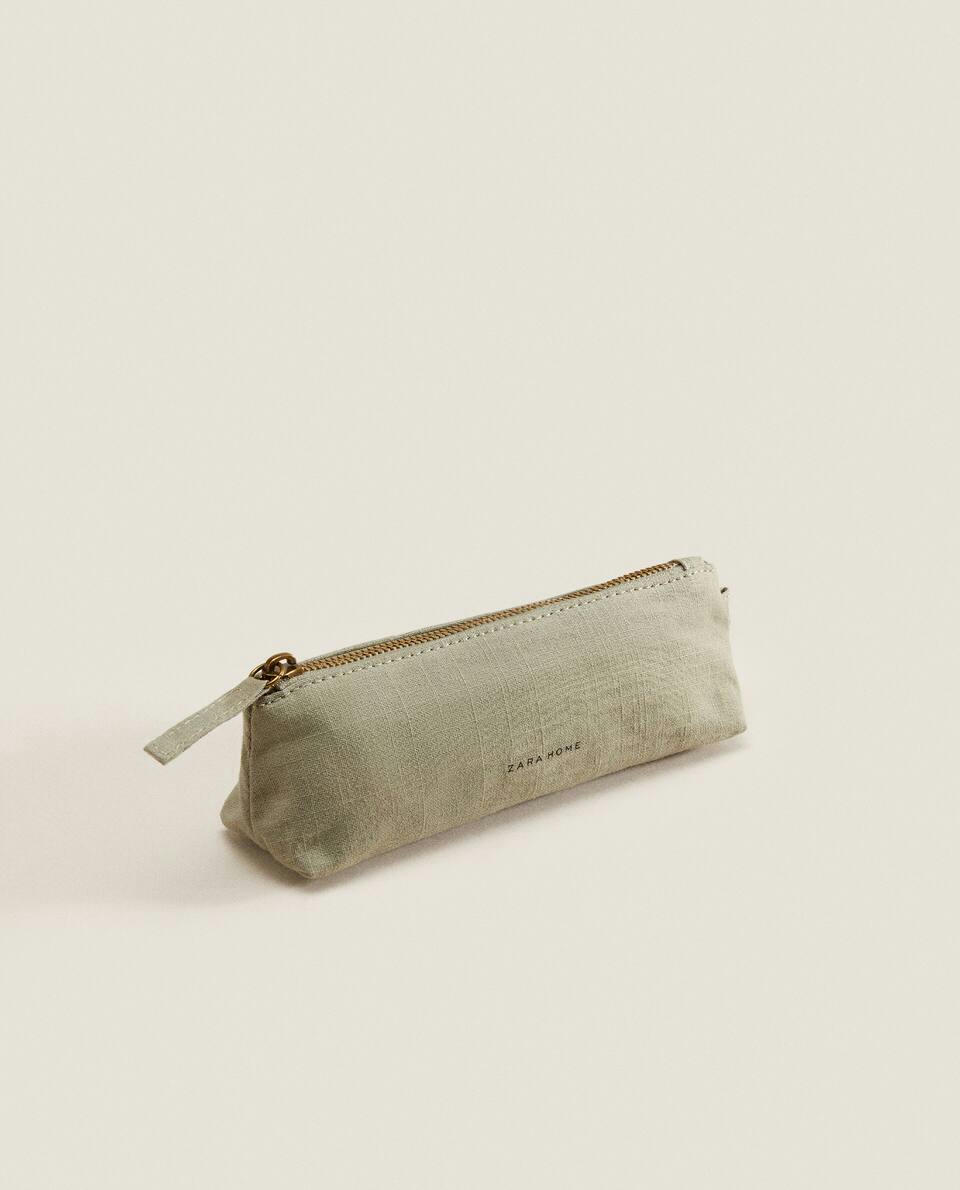 SMALL COTTON TOILETRY BAG
