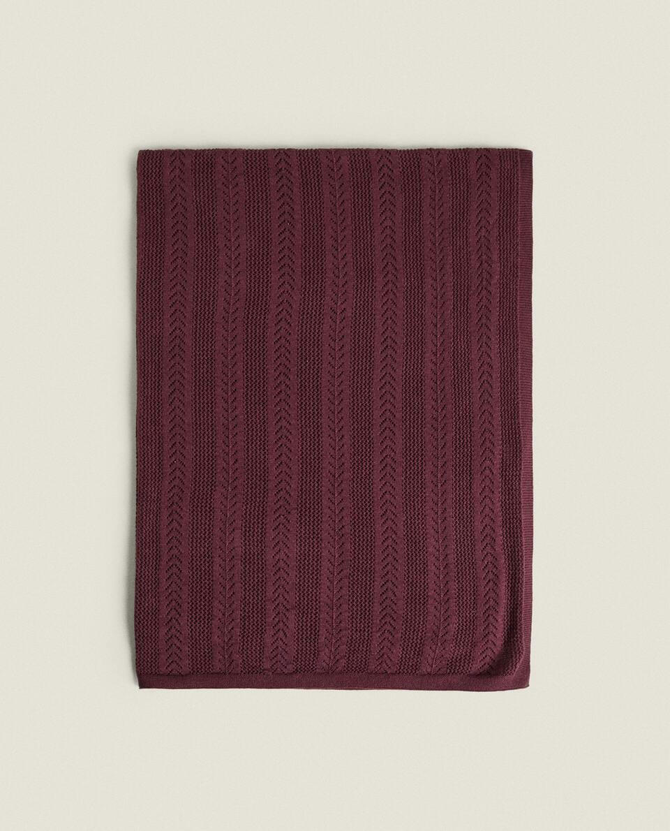 CHILDREN’S COTTON KNIT BLANKET