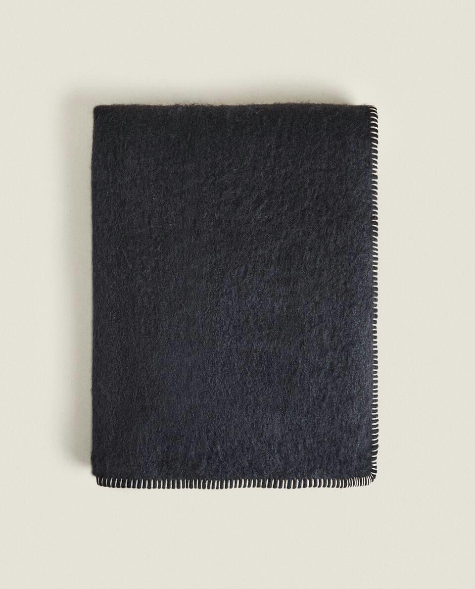 CARDED WOOL BLANKET