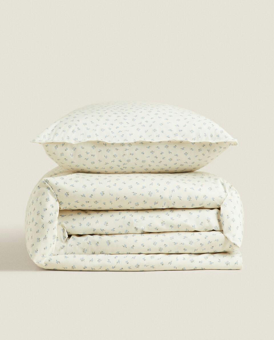 FLORAL PRINT DUVET COVER