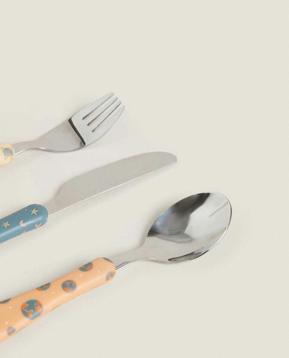 SET OF PLANET CUTLERY