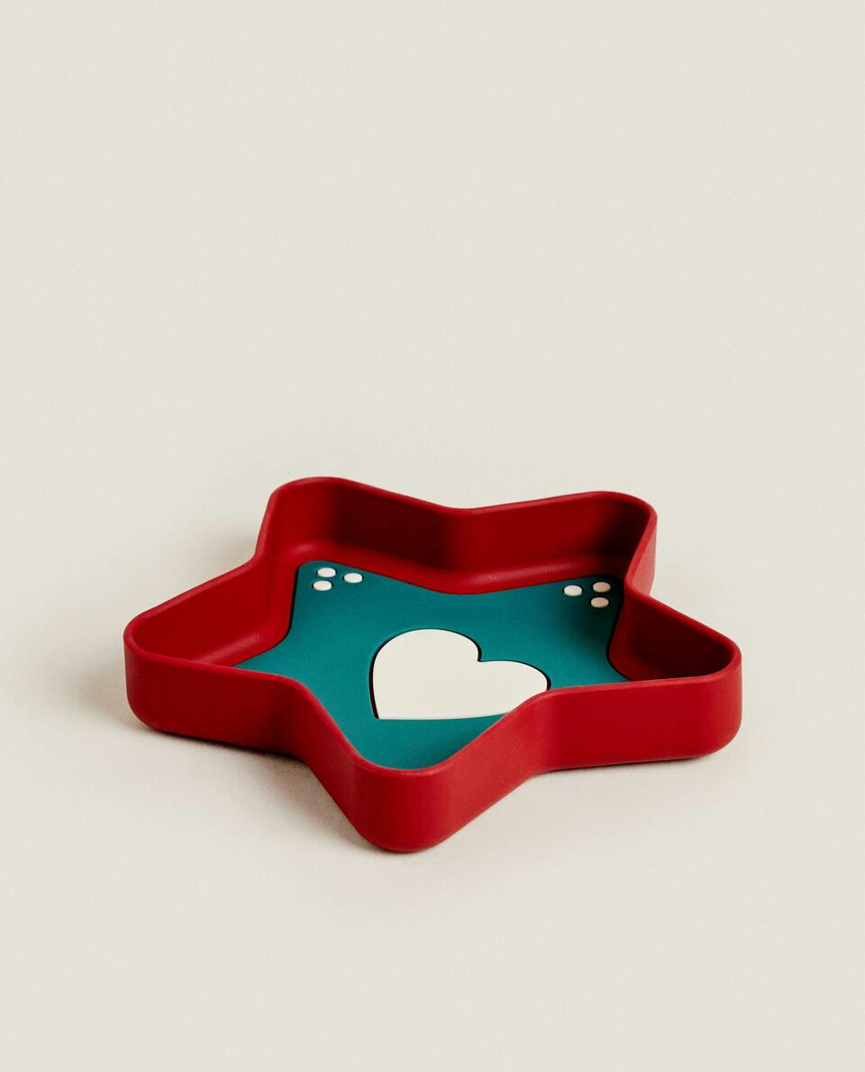 SILICONE CHRISTMAS STAR PLATE
