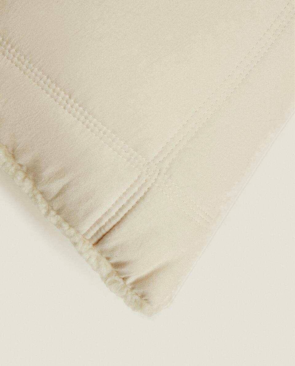 REVERSIBLE CHECK CUSHION COVER