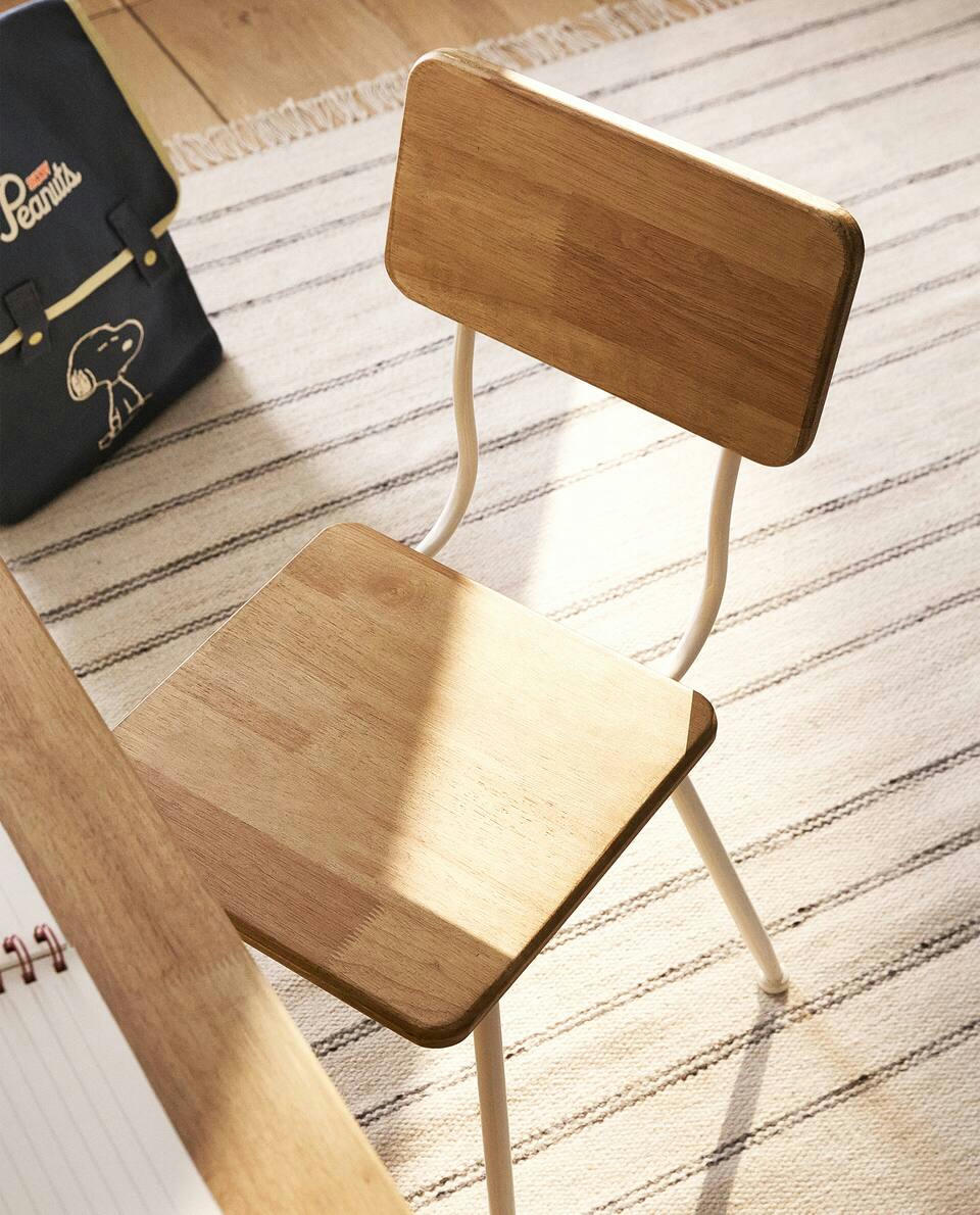 WOODEN DESK CHAIR
