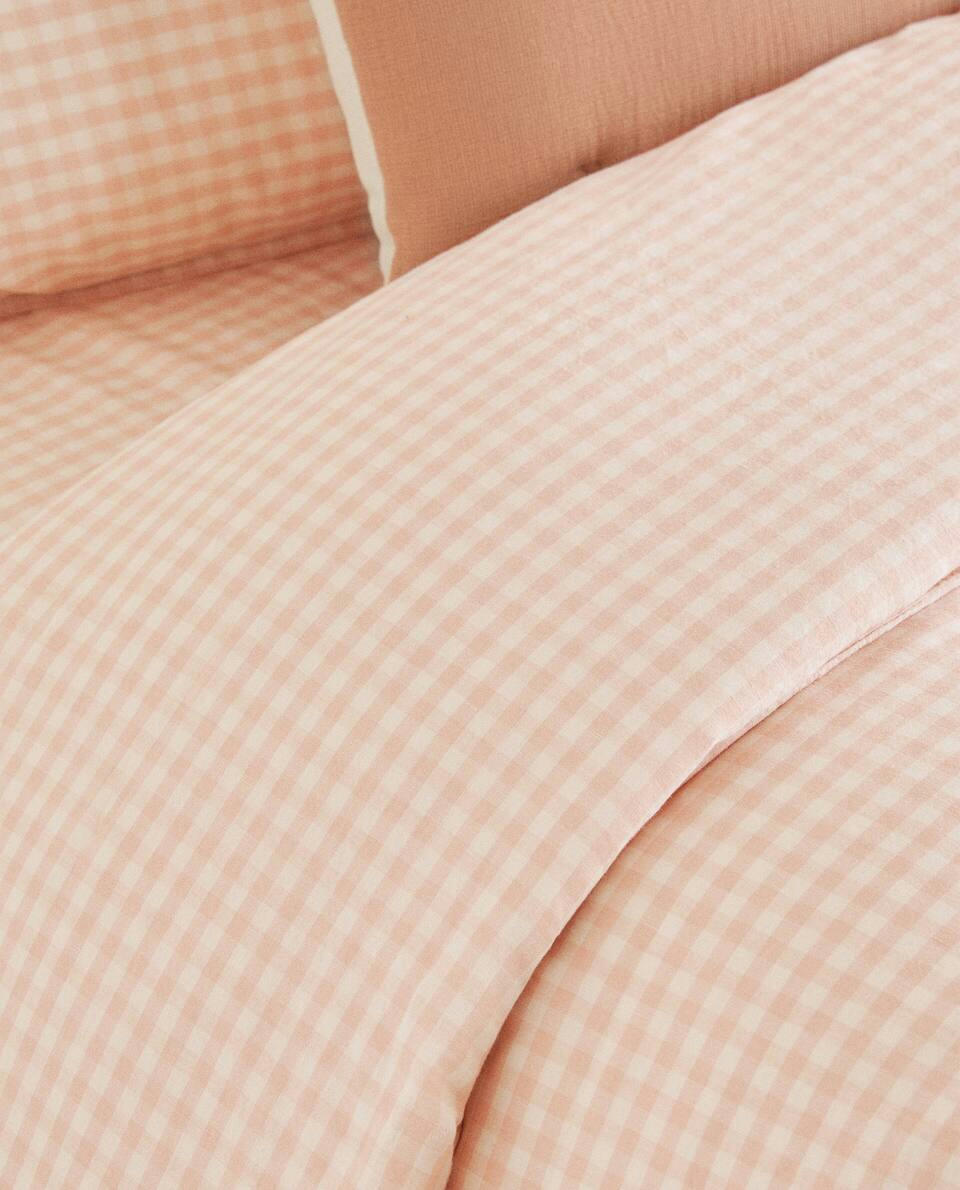 CHECK DUVET COVER