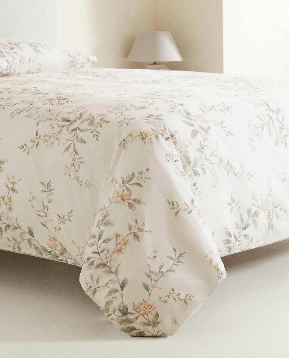 FLORAL PRINT DUVET COVER