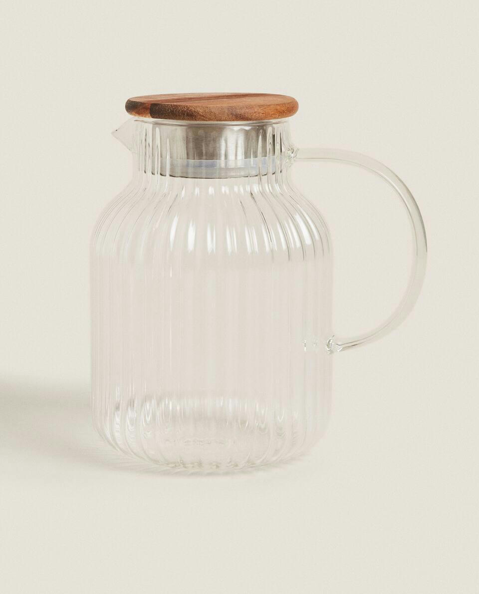 BOROSILICATE GLASS JUG WITH FILTER