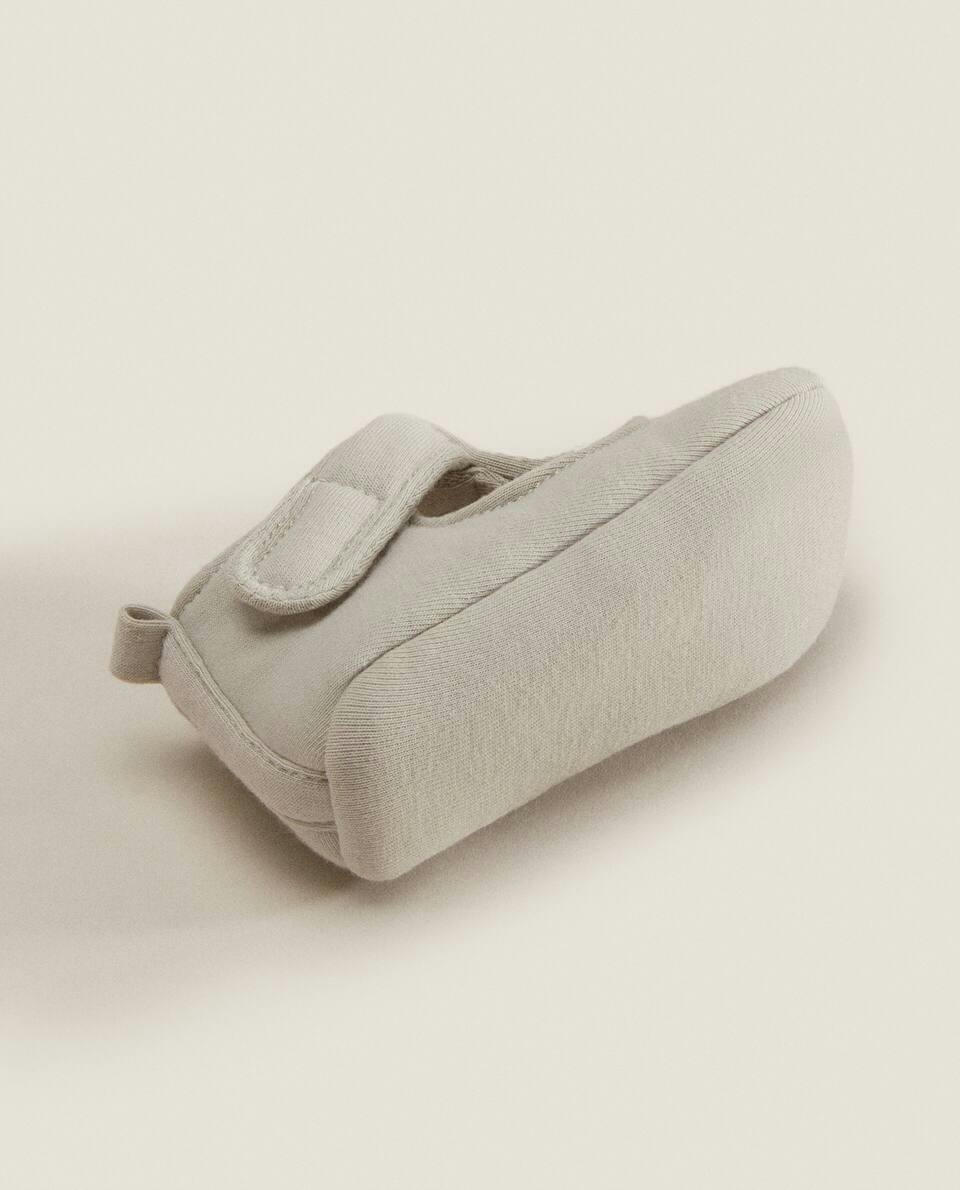 COTTON SANDAL-STYLE BOOTIES