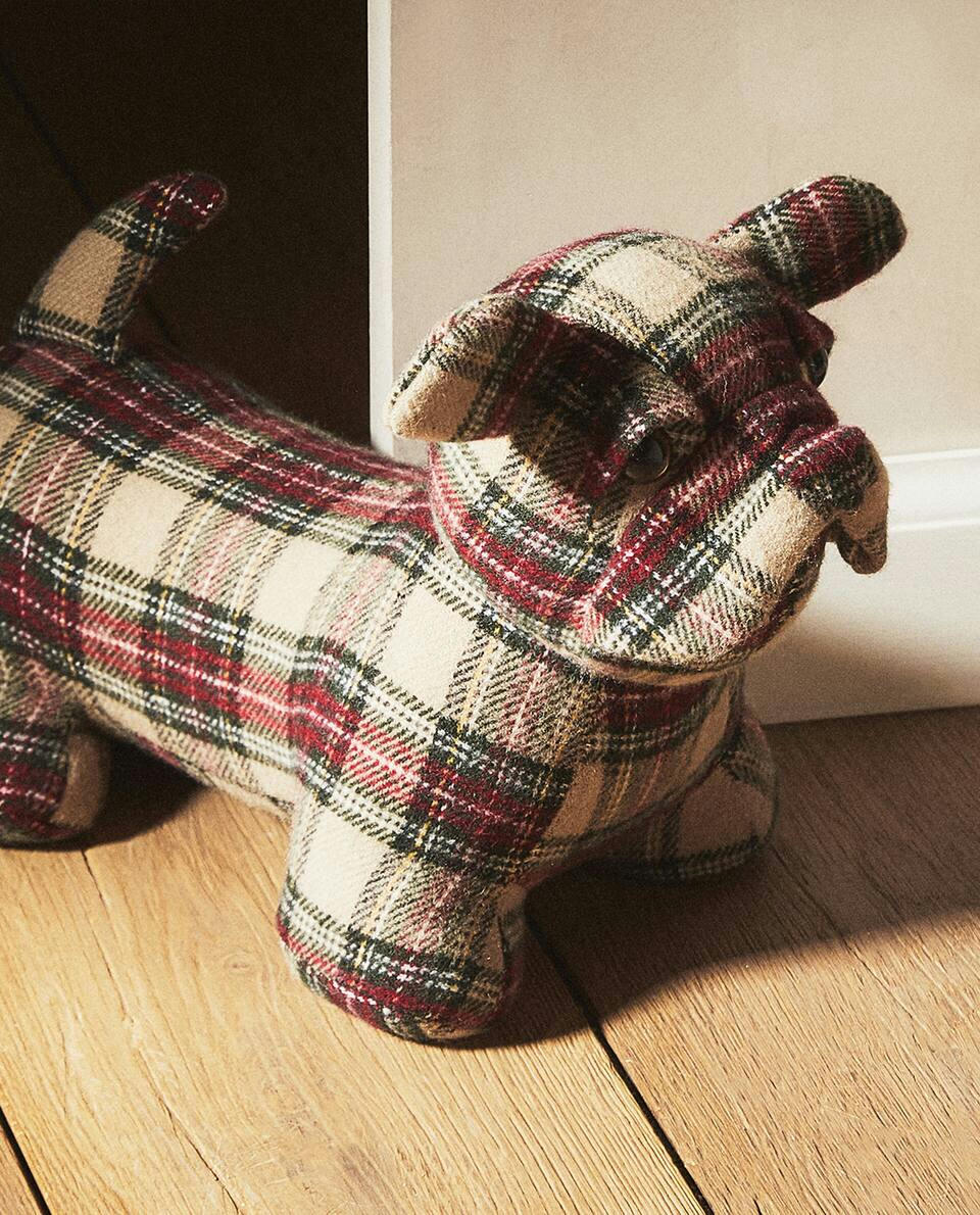 CHRISTMAS DOG DOORSTOP