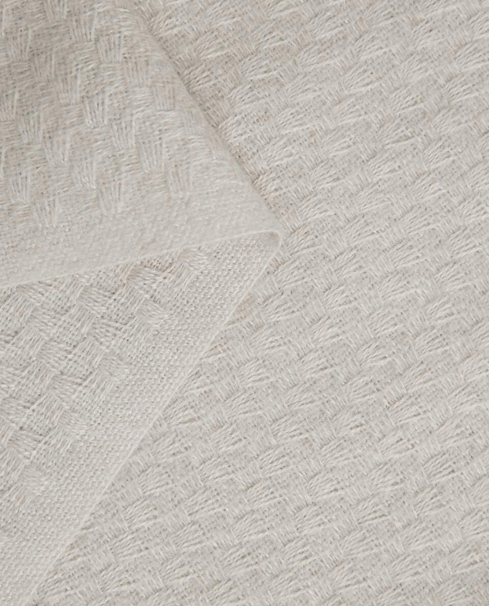 TEXTURED CHECK BLANKET