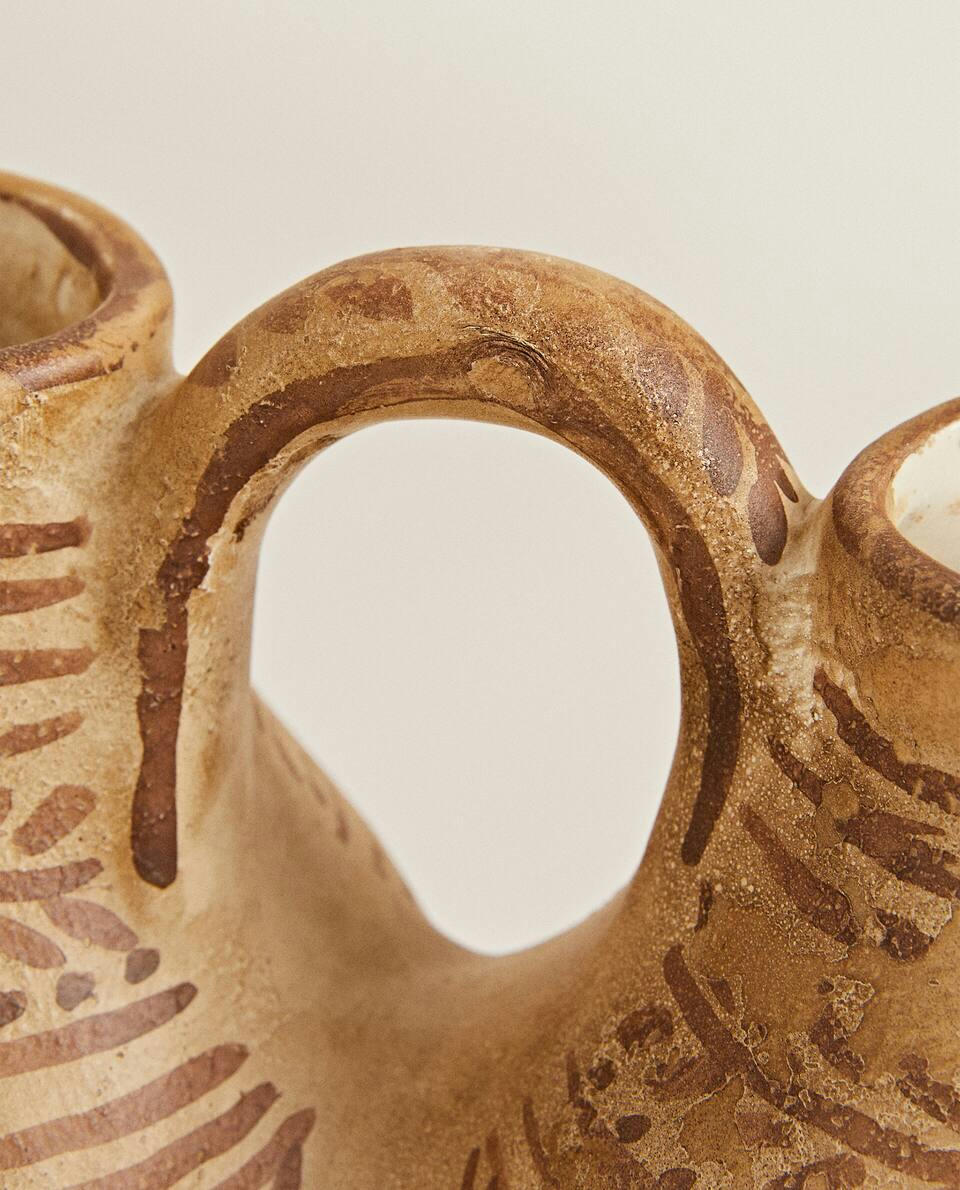 DOUBLE CERAMIC VASE
