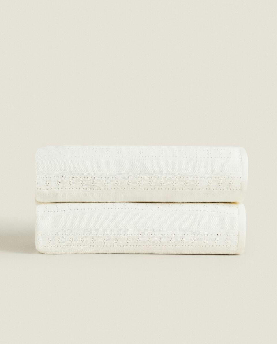 POINTELLE COTTON BLANKET