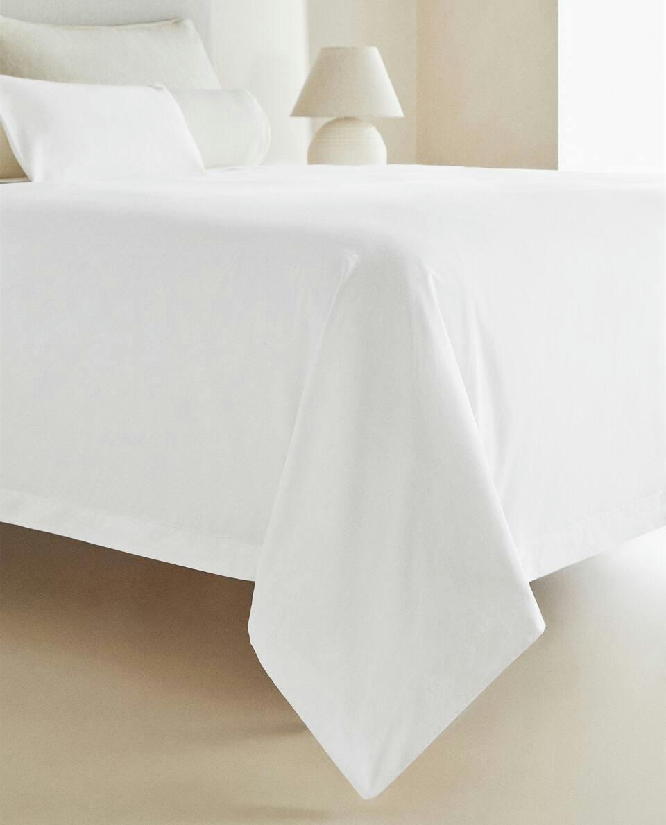 (500 THREAD COUNT) COTTON PERCALE DUVET COVER