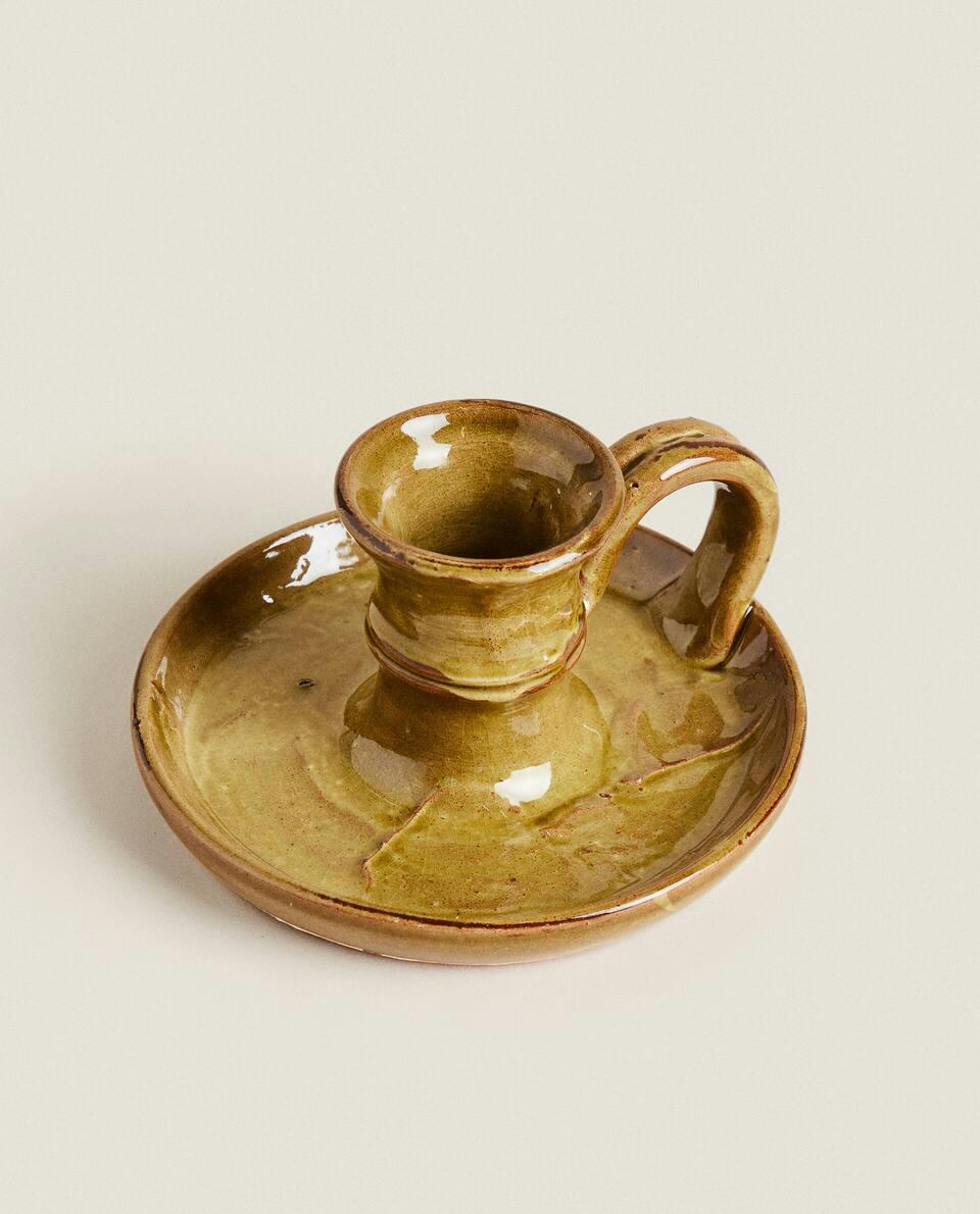 CERAMIC CANDLEHOLDER