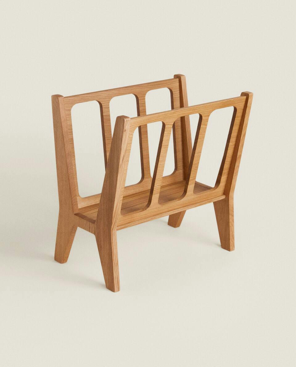 ST. LAZARE WOODEN MAGAZINE RACK