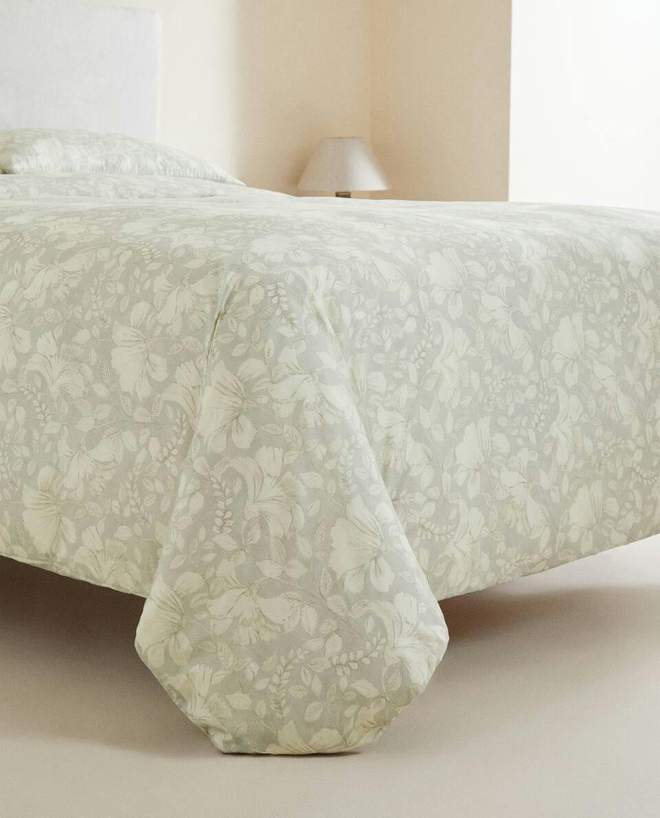 FLORAL PRINT DUVET COVER