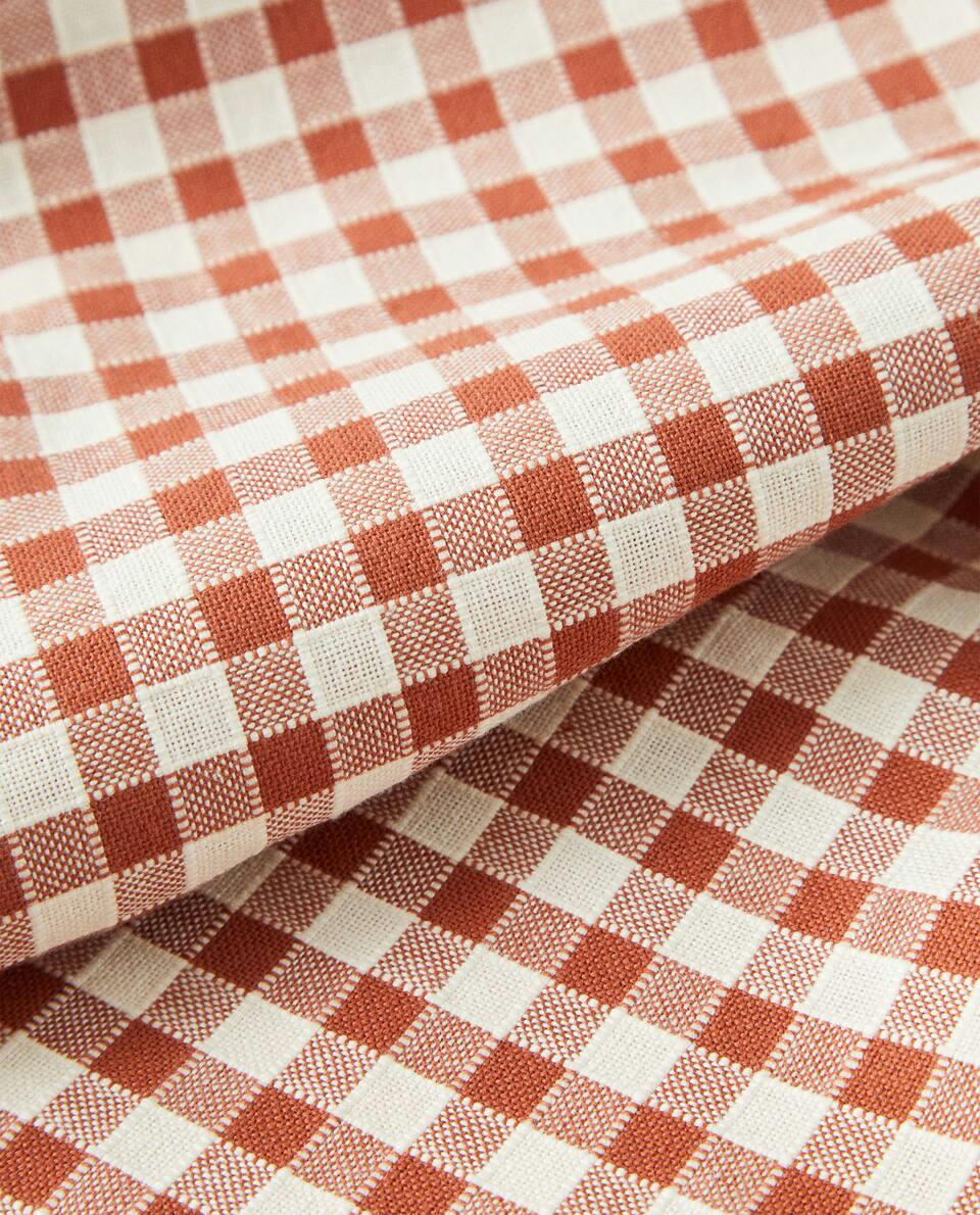 GINGHAM COTTON TABLECLOTH