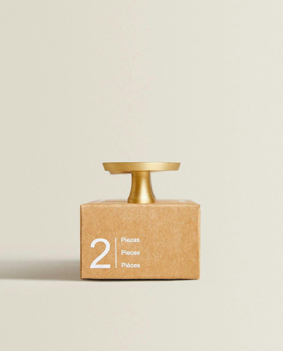 OVAL MOTHER-OF-PEARL DOOR KNOB (PACK OF 2)