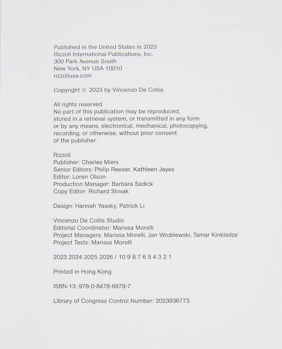 VICENZO DE COTIIS INTERIORS