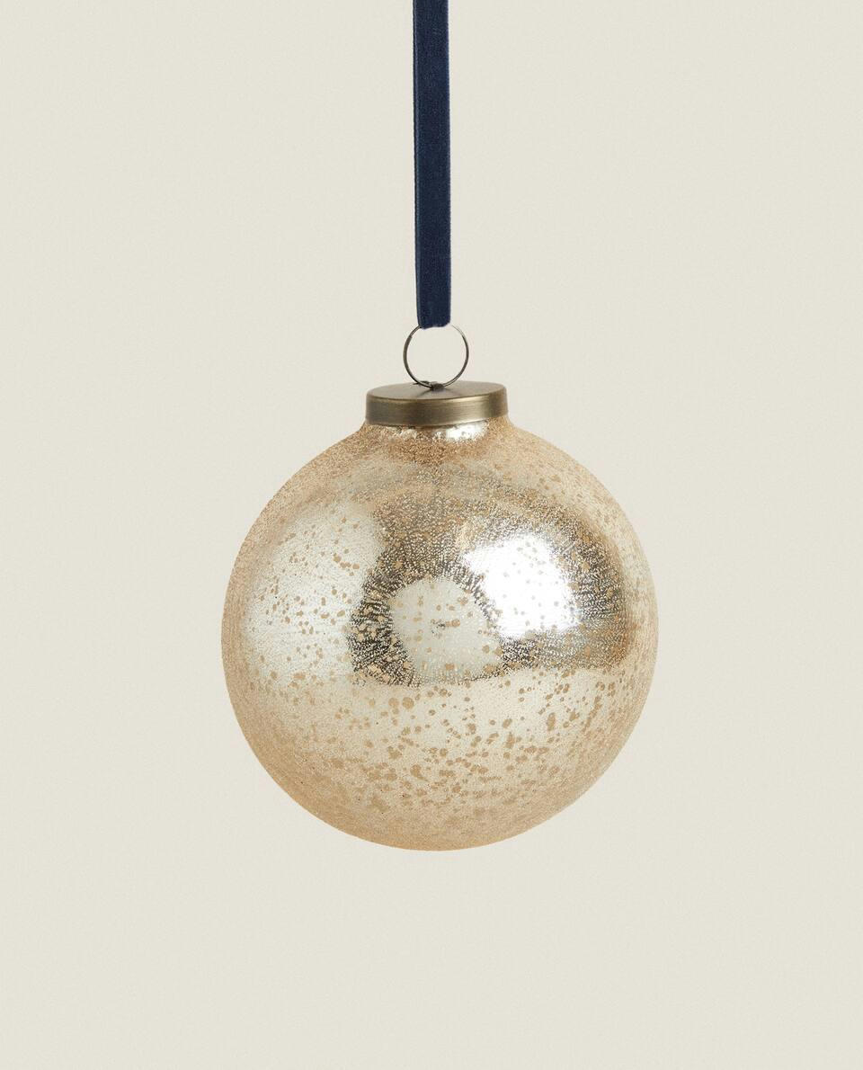 CHRISTMAS LIGHT GLASS BAUBLE DECORATION