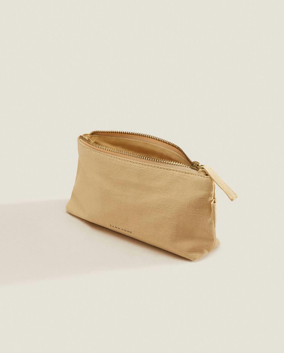 MEDIUM COTTON TOILETRY BAG