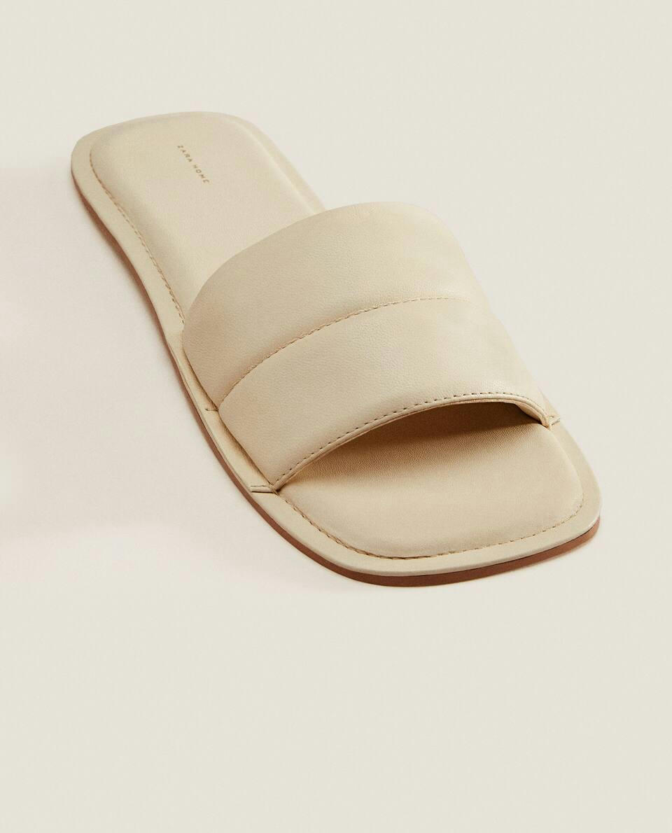 LEATHER SLIDER SLIPPERS