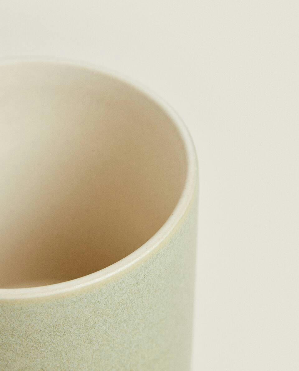 COLOURED STONEWARE MUG