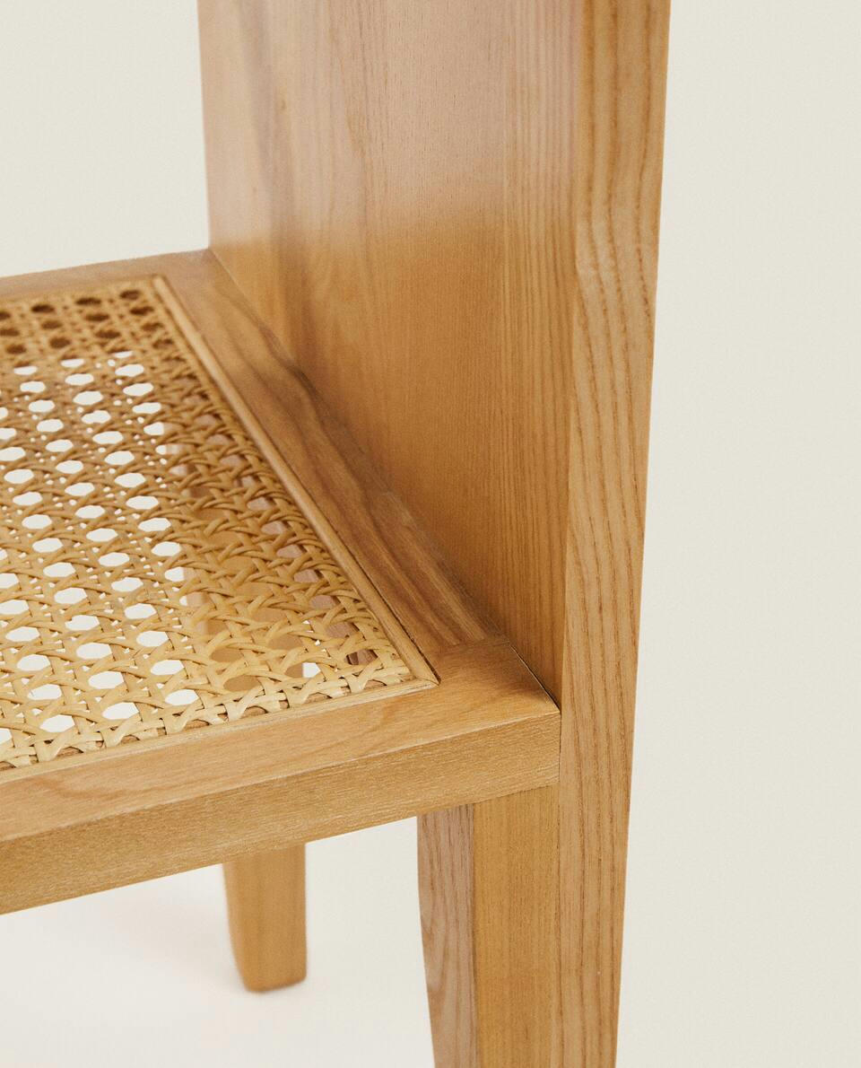 WOODEN BEDSIDE TABLE